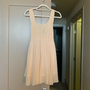 Low Back Bow Tie Dress in Cream